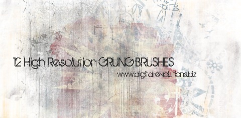 12 Free Grunge Photoshop Brushes