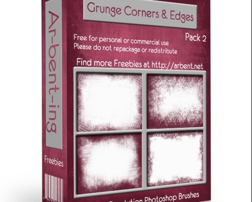 15 Free brushes Grunges Corners and Edges