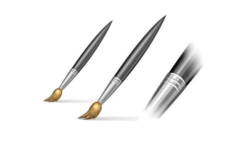 Create a Beautiful Paint Brush Icon in Photoshop