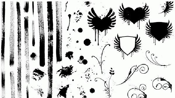 Grunge Photoshop Brushes Set
