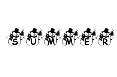 Summer Snowman Christmas Free Font