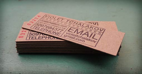 Chipboard Letterpress Chipboard Letterpress Cards for your Business