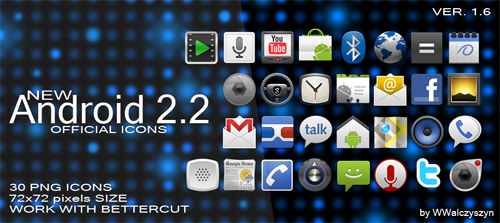 Android 2.2 Official Icons Set