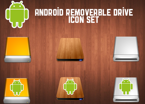 Android Removable Drive Icon Set