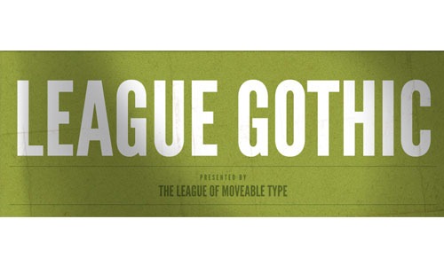 league-gothic free font league-gothic