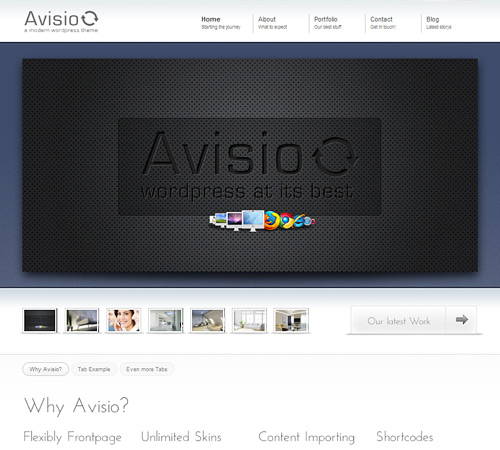Avisio Awesome Free WordPress Themes for Business Websites