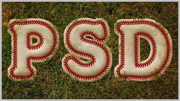 Baseball Inspired Text Effect 50+ Awesome and Inspiring Photoshop Tutorials for 2012