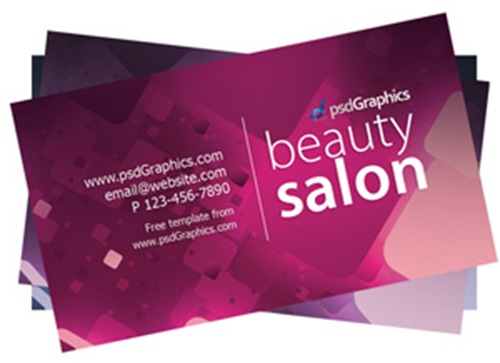 Beauty Salon Business Card Template