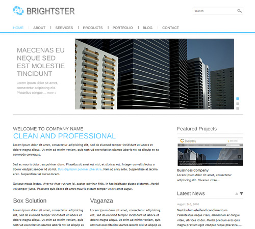 Birghtster Awesome Free WordPress Themes for Business Websites