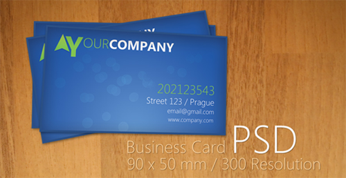 Blue Business Card PSD
