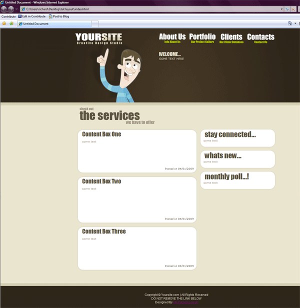 Coding The Creative Design Layout Coding The Creative Design Layout PSD to HTML/CSS Conversion Tutorials