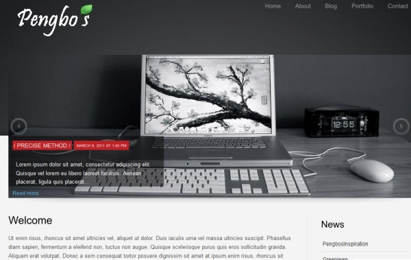 Corporattica Awesome Free WordPress Themes for Business Websites
