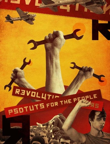 Constructivist Inspired Poster 50+ Photoshop Tutorials for Professional Poster Designing
