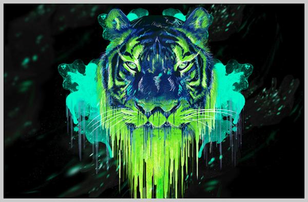 Create a Psychedelic Tiger Illustration 50+ Awesome and Inspiring Photoshop Tutorials for 2012