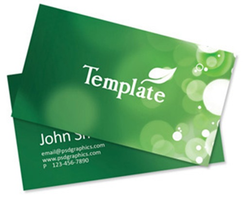Eco Friendly Design, Business Card Template