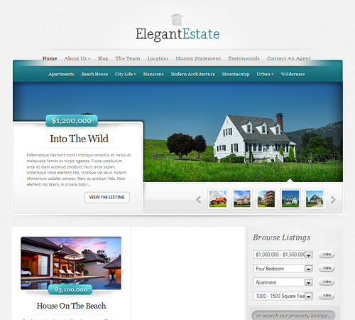 Elegant Estate Awesome Free WordPress Themes for Business Websites