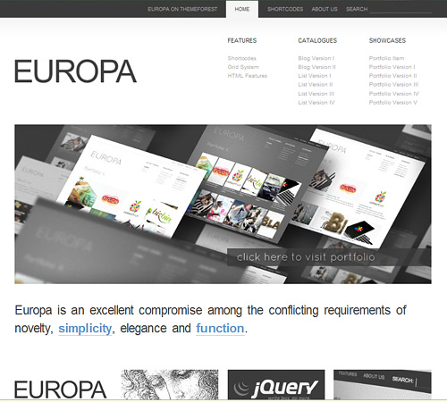 Europa Awesome Free WordPress Themes for Business Websites