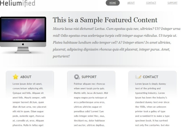 Heliumified Awesome Free WordPress Themes for Business Websites