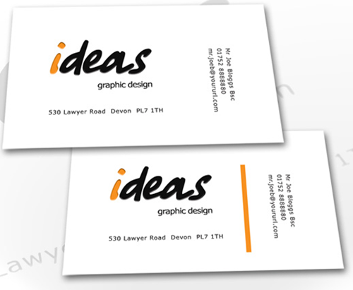 Ideas free business card PSD