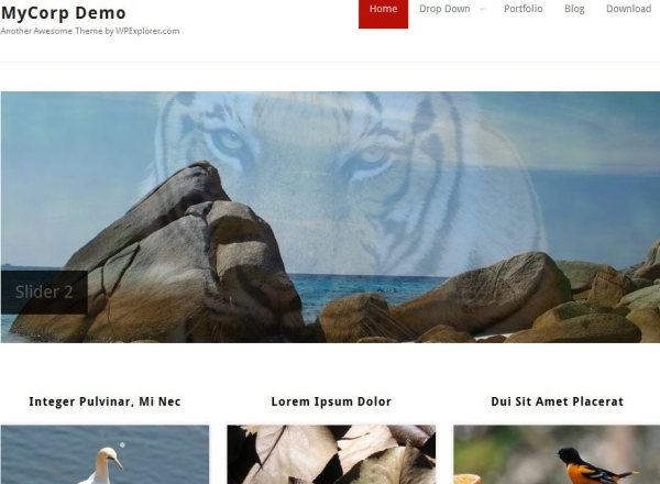 My Corporation Awesome Free WordPress Themes for Business Websites