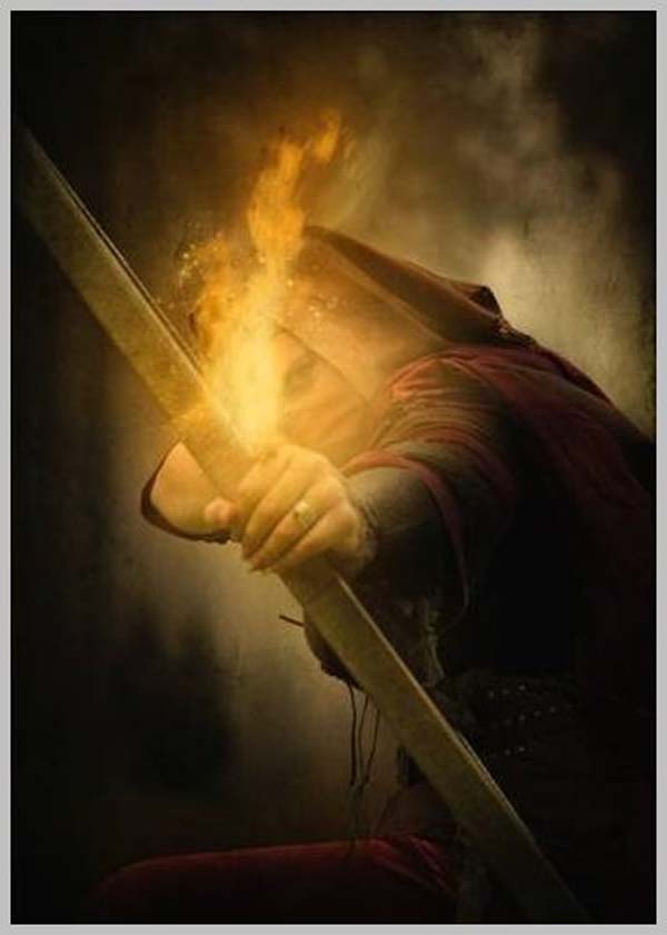 Photo Manipulation of an Assassin with a Flaming Arrow 50+ Awesome and Inspiring Photoshop Tutorials for 2012