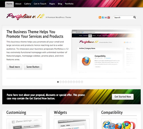 Portfolius #12 Awesome Free WordPress Themes for Business Websites