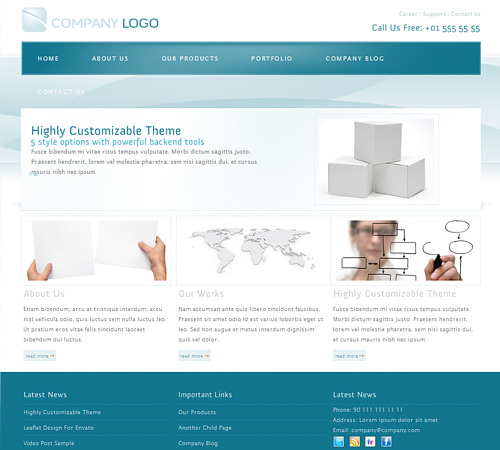 RT-Theme 6 Awesome Free WordPress Themes for Business Websites