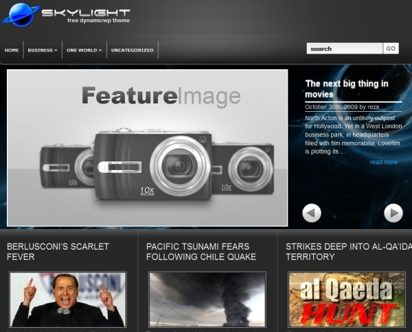 Sky Light Awesome Free WordPress Themes for Business Websites