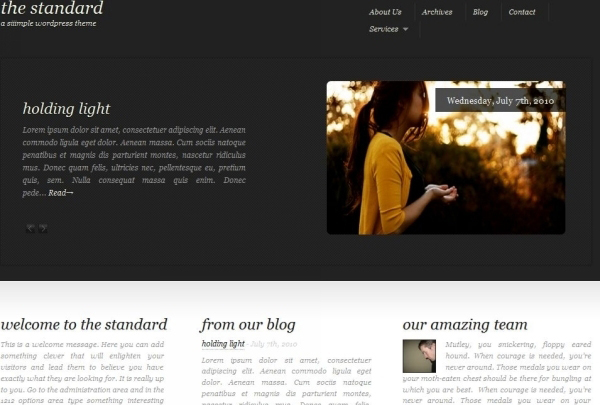 The Standard Awesome Free WordPress Themes for Business Websites