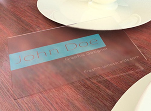 Transparent Business Card Template