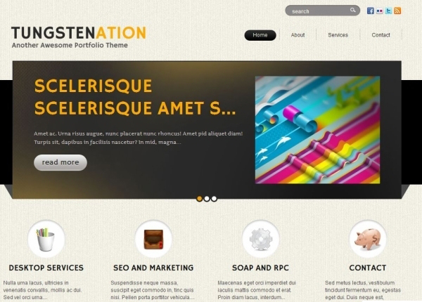Tungstenation Awesome Free WordPress Themes for Business Websites
