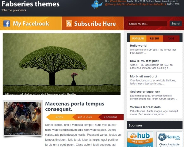 Vulcan Awesome Free WordPress Themes for Business Websites