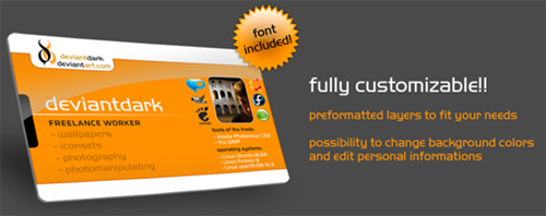 deviant ID Card Template