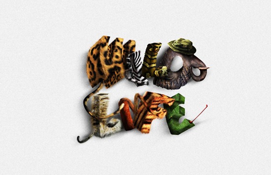 Create Animal Textured Typography Create Animal Textured Typography