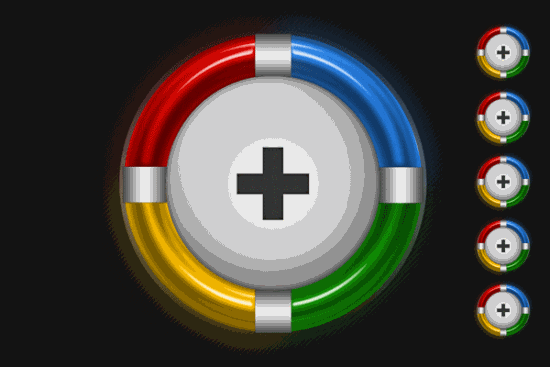 Learn To Create A Glowing Google Plus Icon
