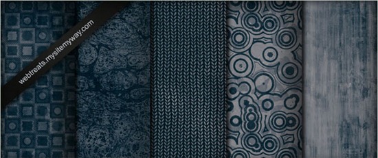 Midnight Blue Grunge Patterns