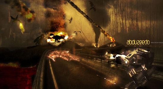 Stunning Dragons Attack in Photoshop with 3D Features