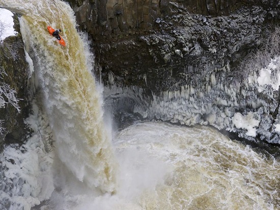 Kayaker, Outlet Falls