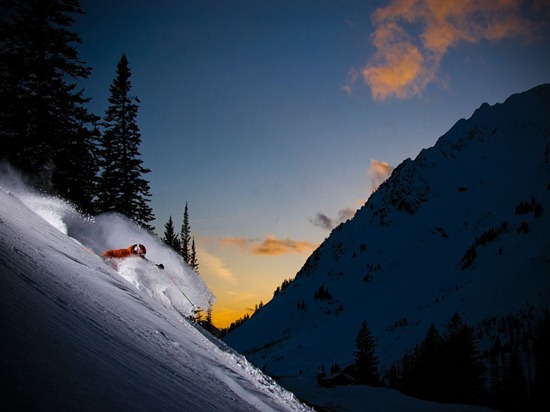 Sunset Skiing, Utah
