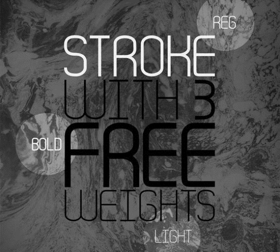 Stroke-free-font