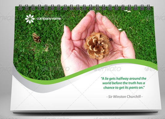 Calendar-2013-Green-Template