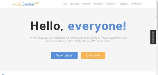 Gavernwp Free WordPress Theme