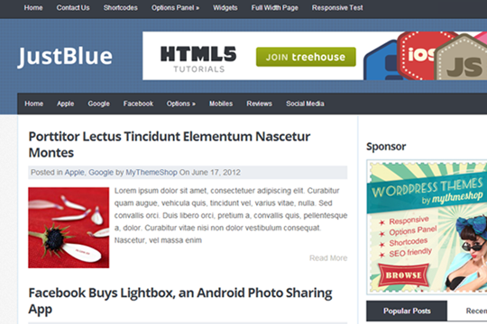 JustBlue-free-wordpress-theme-2012