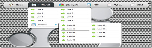 Creating A Multilevel CSS3 Metal Navigation With Icons