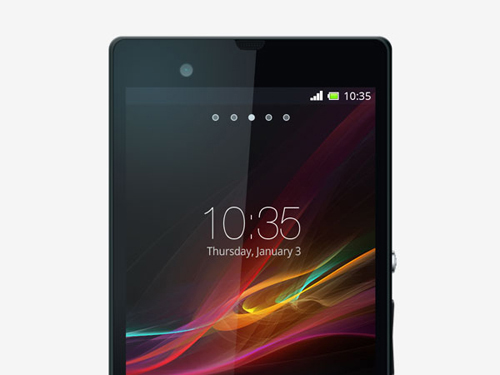 Sony Xperia-Z – Free PSD Mockup