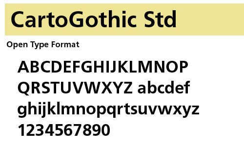 CartoGothic-Std