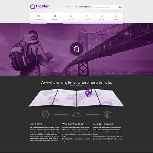 Free-PSD-Webdesign-Travler-by-Blaz-Robar