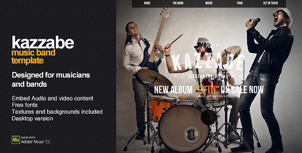 Kazzabe-One-Page-Music-Band-Template