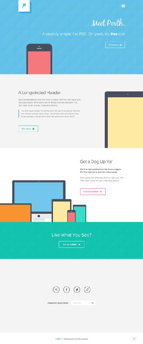 Perth-A-Free-Flat-Web-Design-by-Peter-Finlan