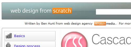 Web Design from Scratch: css - screen shot.